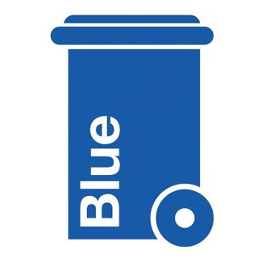image of a blue bin